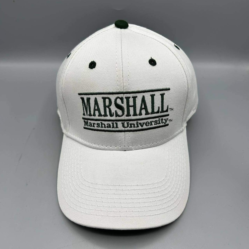 Marshall University Hat Men White Green The Game Strap Back Cap Cotton New